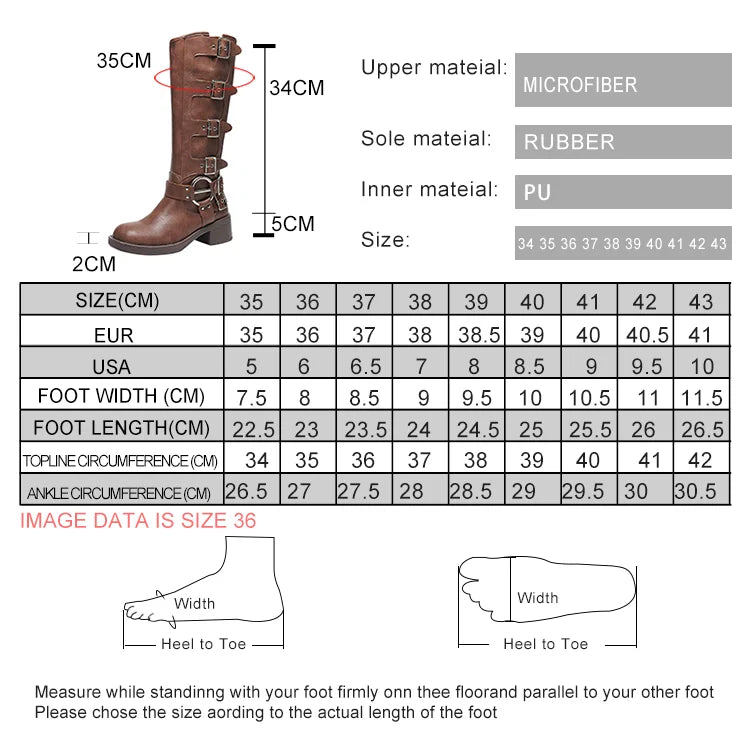 AIYUQI Women Cowboy Boots 2025 Autumn New Belt Buckle Women Marton Boots British Style Large Size 41 42 43 Women Long Boots