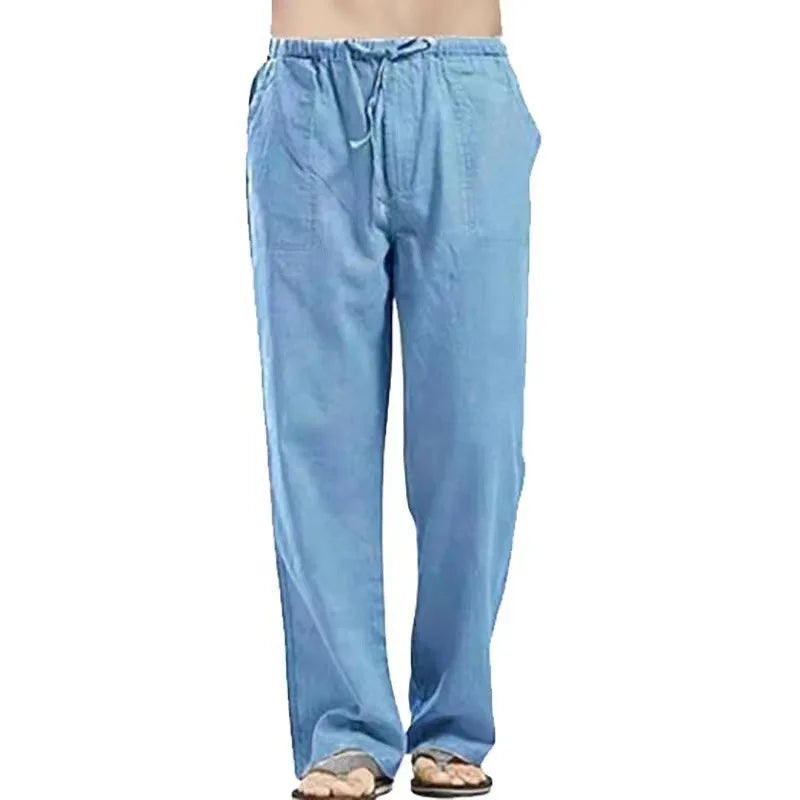 Sommerliche Herren-7/8-Hose im trendigen Stil – große, gerade geschnittene, schnell trocknende Strandhose für Teenager