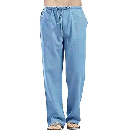 Sommerliche Herren-7/8-Hose im trendigen Stil – große, gerade geschnittene, schnell trocknende Strandhose für Teenager