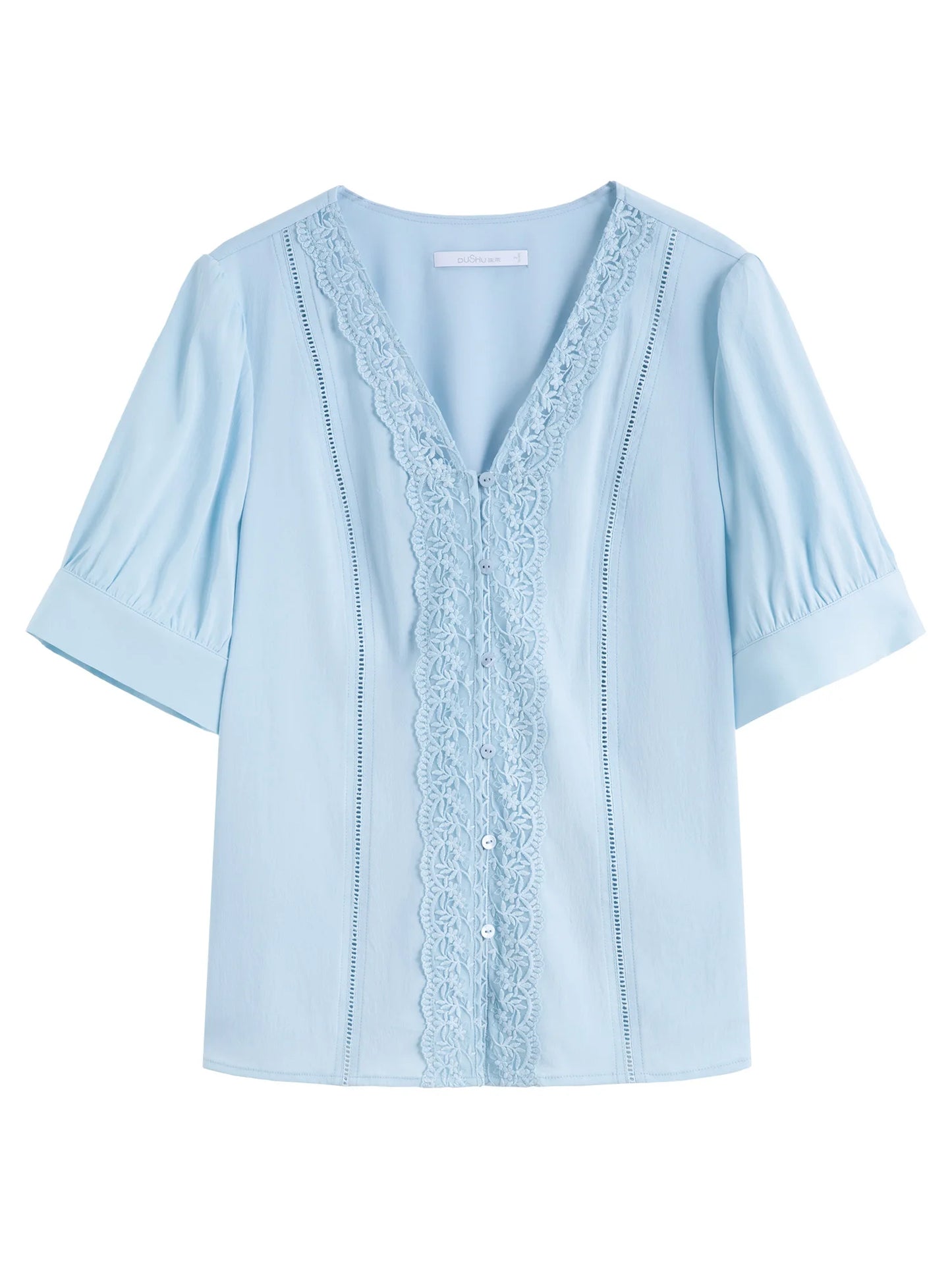 Damenbluse mit Muschelkragen und A-Linien-Schnitt – schmeichelnde Taille, vielseitig von Büro bis Freizeit
