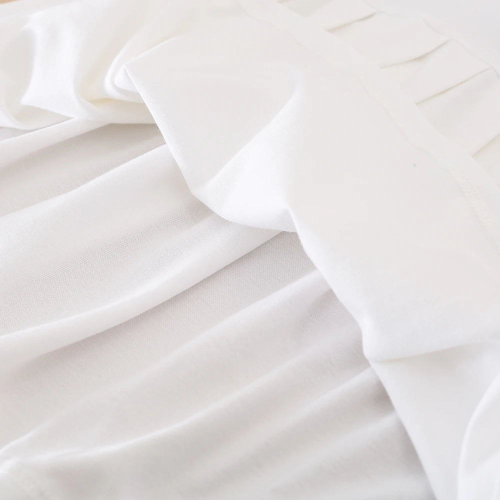 Weißes Sommerkleid für Mädchen, V-Ausschnitt, Polo-Plisseekleid für die Schule, 5–12 Jahre, Mädchenkleidung