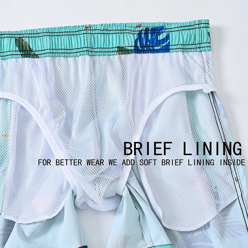 Kurze Herren-Badeshorts für Surfen und Sport – ideal für Strand und Schwimmen