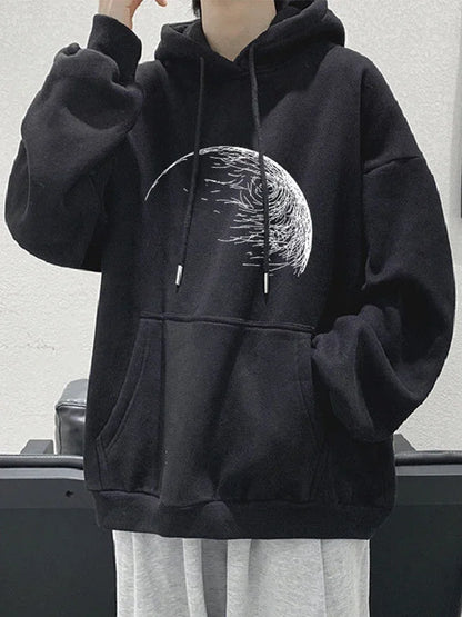 Herren Hoodie mit Anime Grafik im Hip Hop Stil für die Herbstmode
