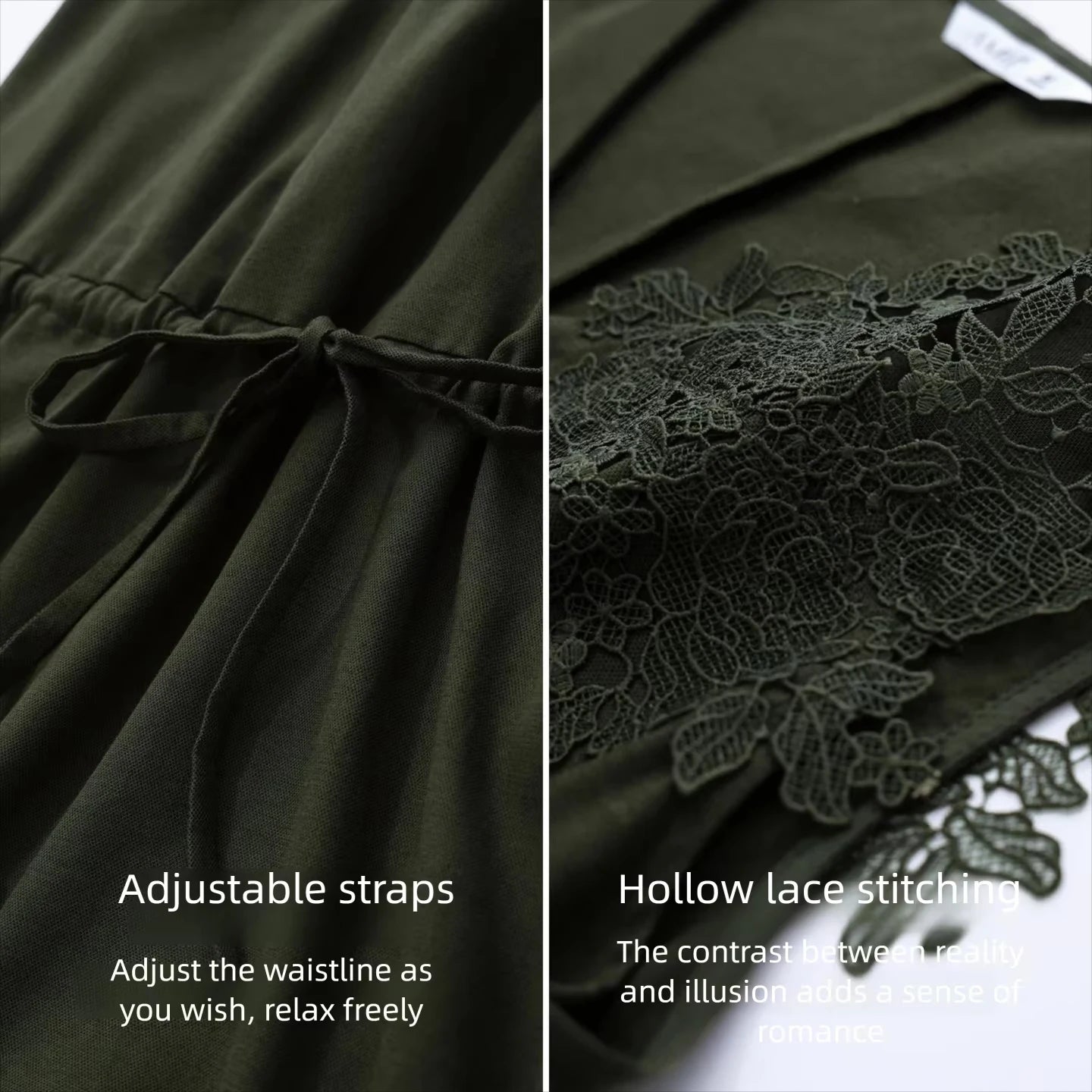 Elegantes Damenkleid Mit Kordelzug Tiefem V Ausschnitt Für Berufstätige