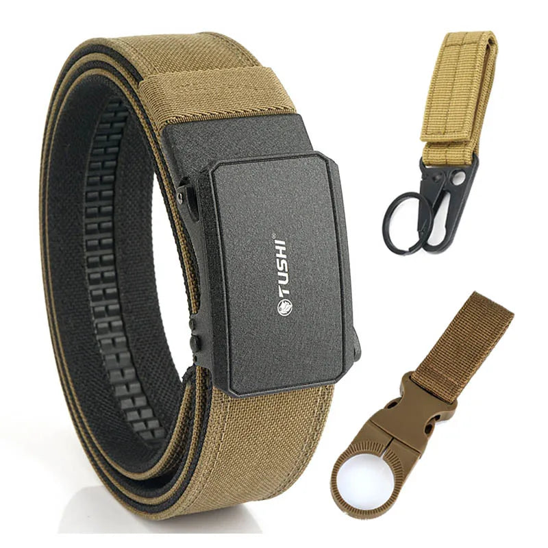 Herren-Taktischer Gürtel aus robustem 1100D-Nylon mit matte Metall-Schnalle für Alltag und Outdoor