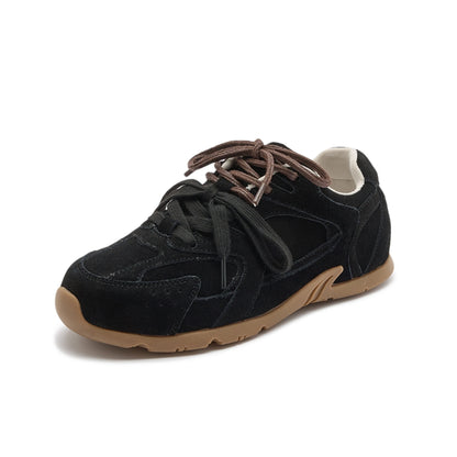 AIYUQI frauen Turnschuhe 2025, Neue Nicht-slip Deutsch Training Schuhe Für Frauen Flache Große-größe Echtes Leder Laufschuhe weibliche Schuhe