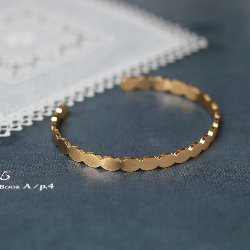 Damen-Armreif Wafer-Design gebrostet