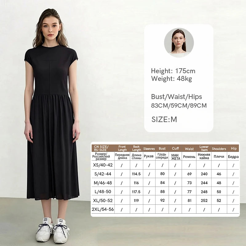Elegantes Damenkleid Für Büro Mit Elastischem Schnitt Und Moderner Passform