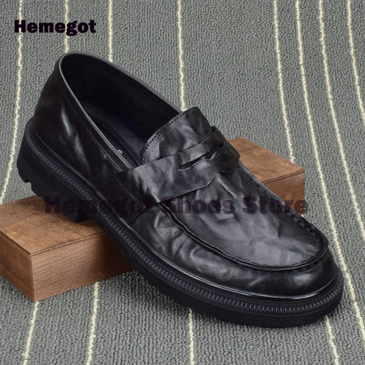 Elegante Herren-Loafer mit dicker Sohle – stilvoll & komfortabel