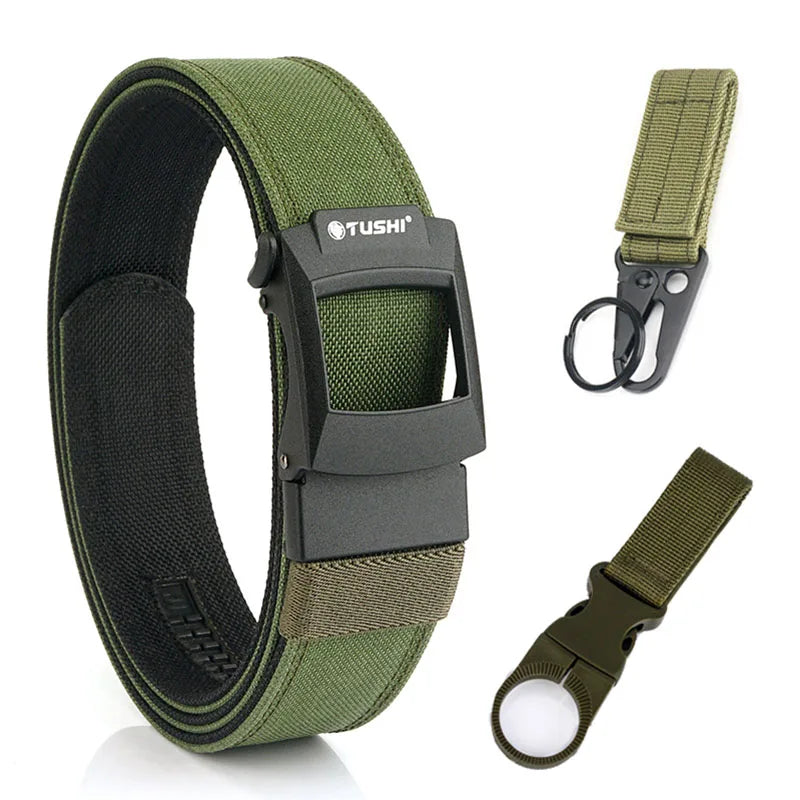 Unisex-Taktisch-Gürtel aus Nylon mit Metall-Schnellverschluss für Outdoor und Alltag