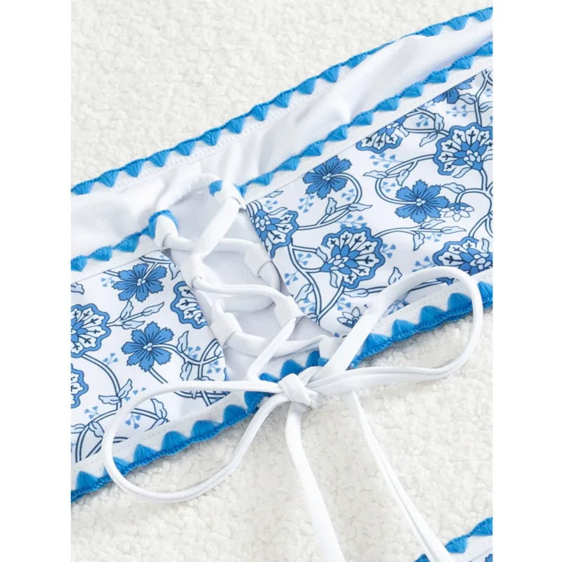 Sommerlicher Push-Up-Bikini im brasilianischen Stil – ideal für Strand und Pool