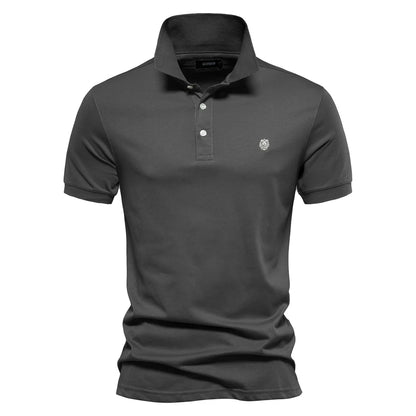 Herren Polo Shirts aus 100 Prozent Baumwolle mit Kurzarm und Stickerei