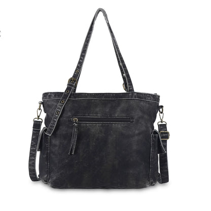 Damen-Schultertasche mit Reißverschluss und Innenfächern für Telefon und Schlüssel - Große Kapazität