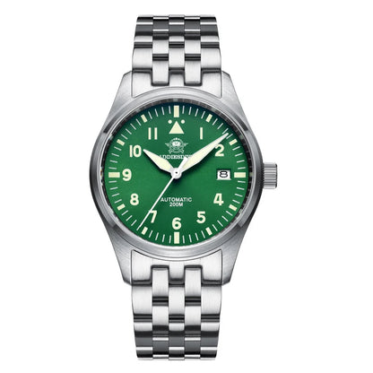 Herren-Taucheruhr mit C3-Leuchtmasse und NH35A-Automatikwerk