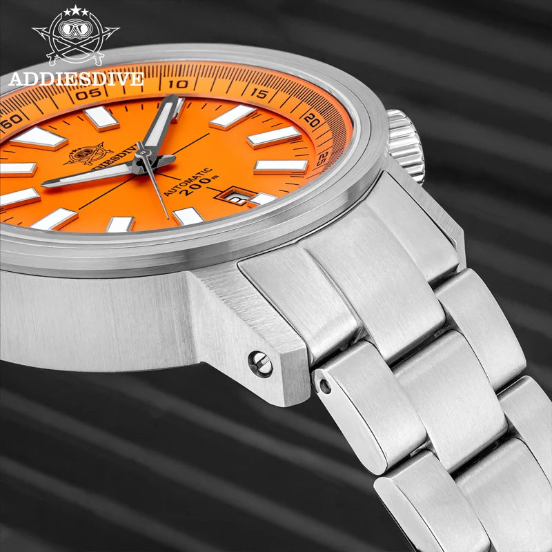 ADDIESDIVE Watch For Men Sapphire Crystal BGW9 Super Luminous AD2093 Japanese 8215 200M Waterproof Automatic Mechanical Watches