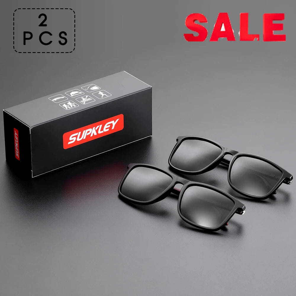 Sonnenbrille Sport quadratisch polarisiert leicht Herren Original-Etui B