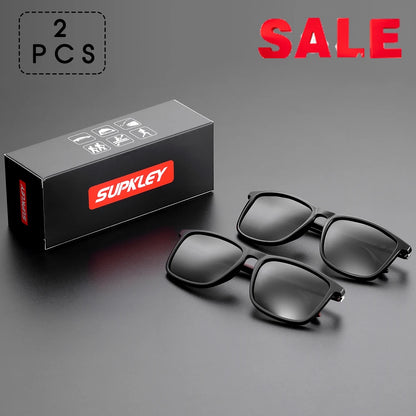 Sonnenbrille Sport quadratisch polarisiert leicht Herren Original-Etui B