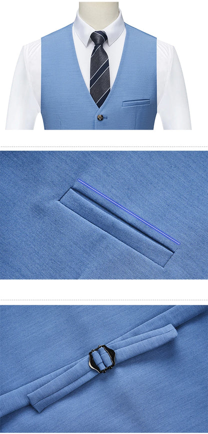 Eleganter Herrenanzug – Blazer & Hose in Unifarben für festliche Anlässe
