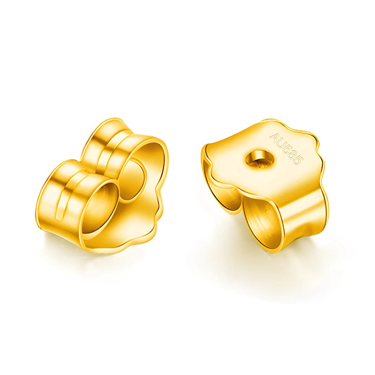 Damen-Ohrstecker Moissanit 1,0 ct aus 14k Gelbgold Zertifiziert Luxus-Ohrringe für Hochzeit und Geburtstag