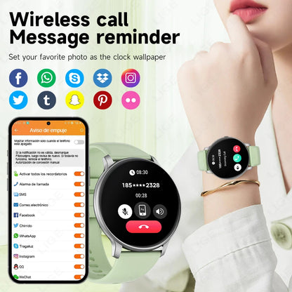 LIGE 2025, neue Smartwatch, 1,39-Zoll-HD-Display, Antwort auf Anruf, Nachricht, Vorschau, Sport, DIY-Zifferblatt, Musik-Smartwatch für Männer und Frauen