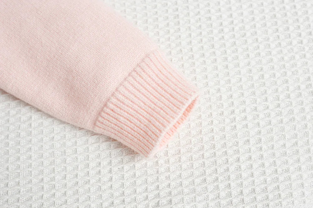 Mädchen Pullover Set mit bunten Pailletten und Tutu Röcken in Pink und Weiß
