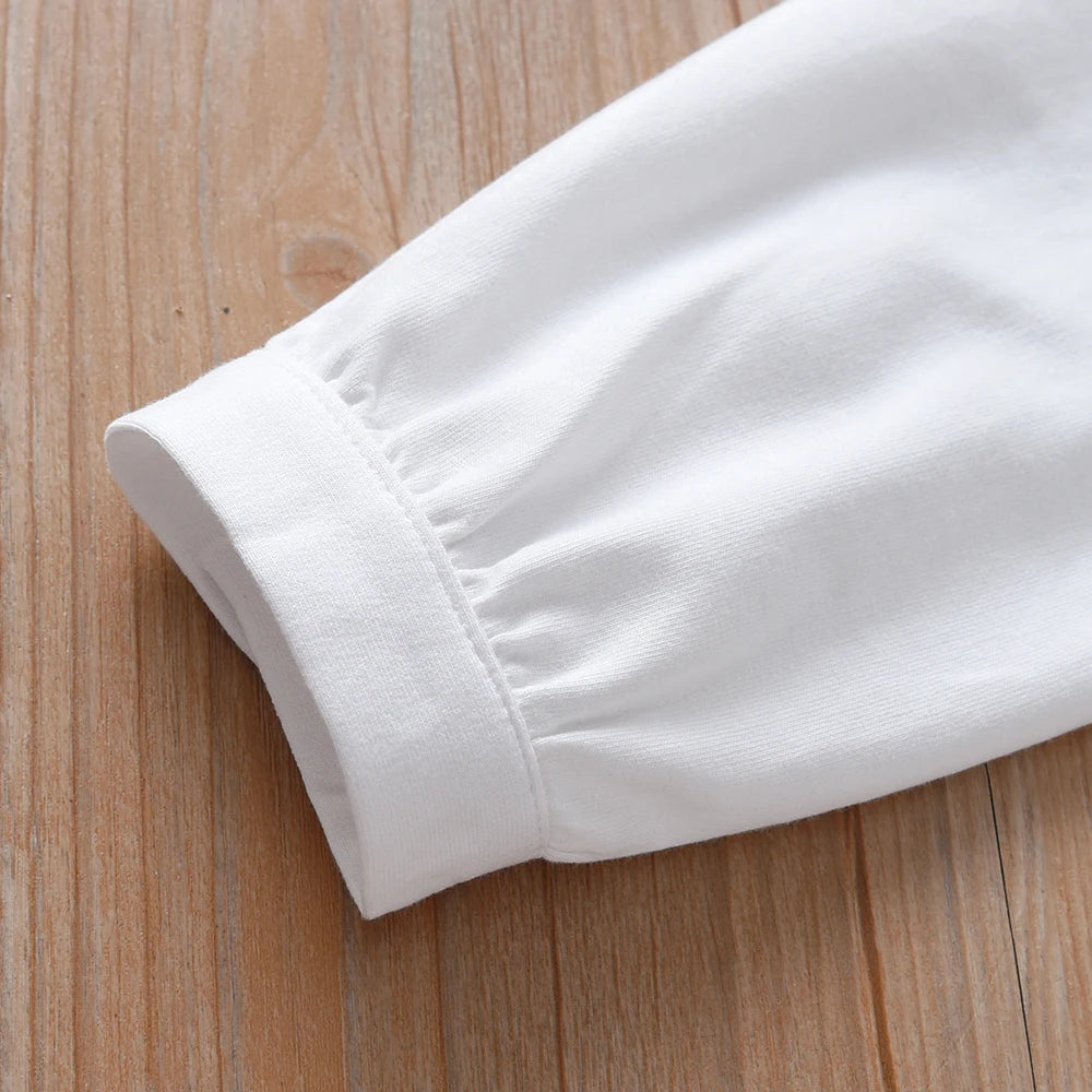 Mädchenhemd 2025, Frühling und Herbst, neue bestickte Bluse mit Blumenmuster und langen Ärmeln und Rüschenkragen, Kinderkleidung