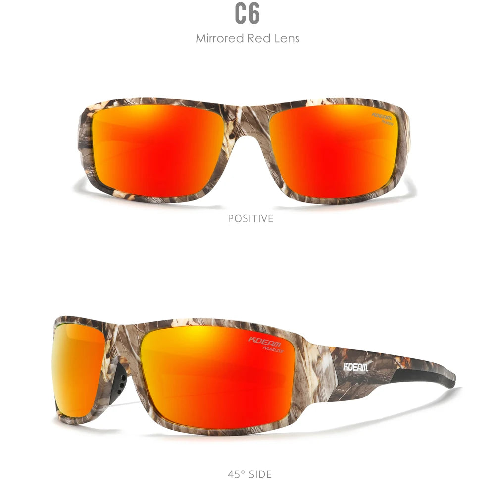 Sonnenbrille Sport polarisiert Cat.3 Druckmuster Rahmen Herren
