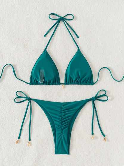 Push-Up-Bikini-Set für Damen mit brasilianischem Schnitt – ideal für Strand und Pool
