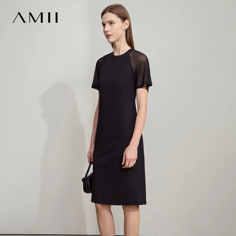 Elegantes Schmales Bürokleid Mit Stretch Für Bürodamen