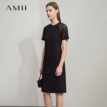 Elegantes Schmales Bürokleid Mit Stretch Für Bürodamen