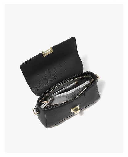 Damen Schultertasche aus Echtem Leder Simple Crossbody