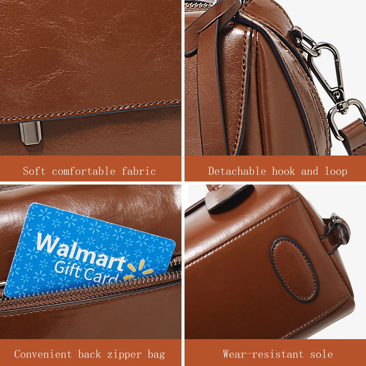 Damen Handtasche aus Spaltleder im Retro-Luxus-Design als Umhängetasche