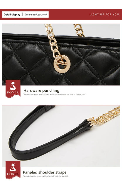 Damen Schultertasche mit gestepptem Design