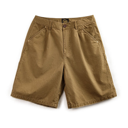 Herren Vintage Holzfäller Shorts mit Multi-Pocket und Reißverschluss für den Sommer