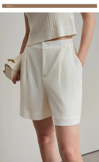 Damen Blazer Shorts aus leichtem Material für den Sommer 2025 mit Taschen