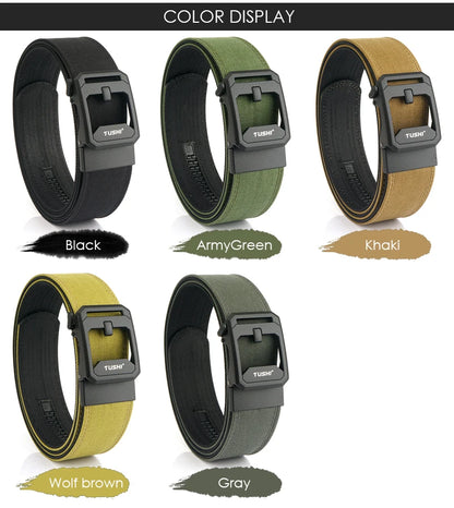 Unisex-Taktischer Gürtel aus 1100D Nylon Breite 4,3 cm mit Metall-Automatik-Schnalle für Militär IPSC Jagd