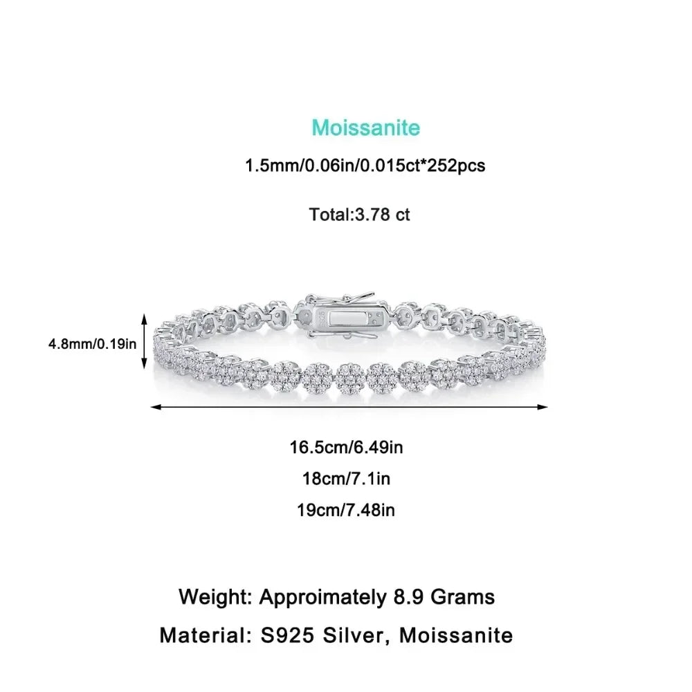 Damen-Armband klassisch mit Moissanit