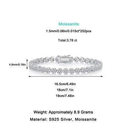 Damen-Armband klassisch mit Moissanit