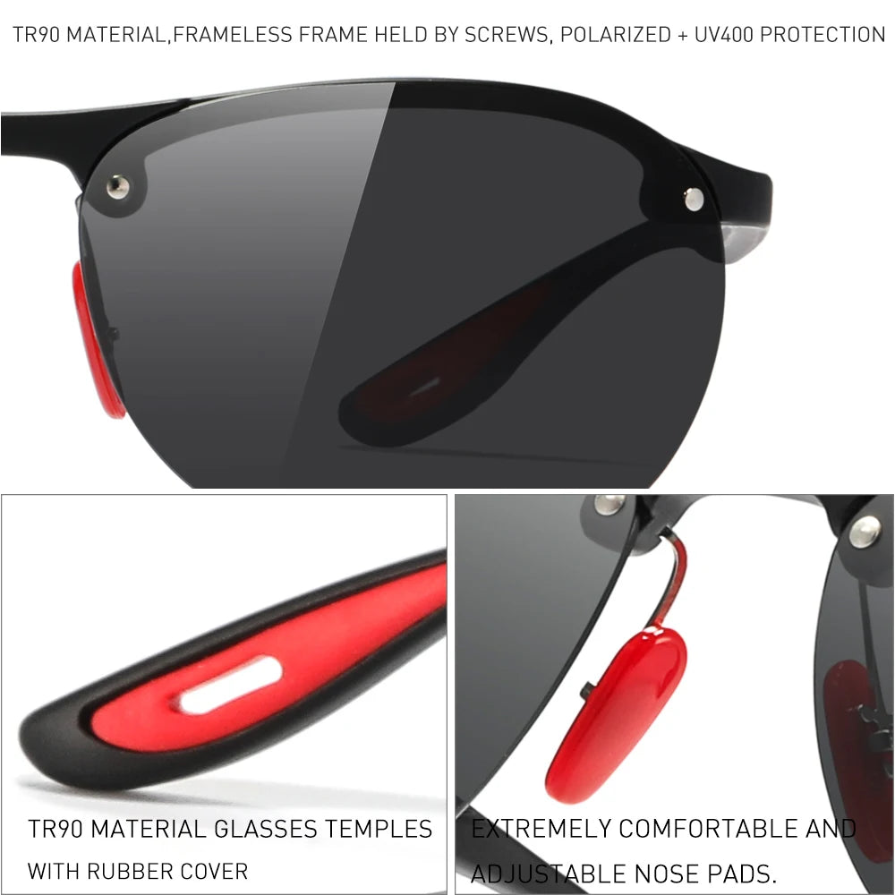 Sonnenbrille Sport TR90 ultraleicht polarisiert 63mm Herren