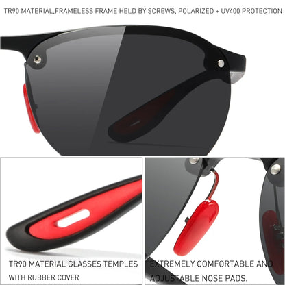 Sonnenbrille Sport TR90 ultraleicht polarisiert 63mm Herren