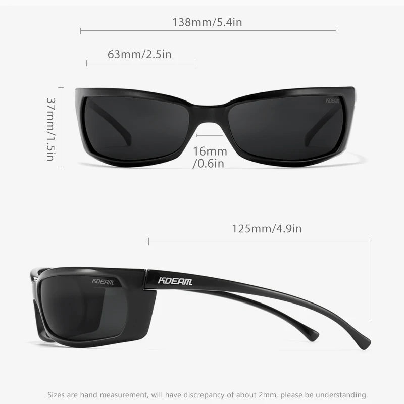 Sonnenbrille Sport UV400 polarisiert leicht Angeln Reißverschlussetui Unisex