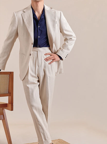 Kurzer Herren-Wollmantel im Blazer-Stil, lässig und warm für den Winter, ohne Kragen mit Ein-Knopf-Design in Grün oder Schwarz.