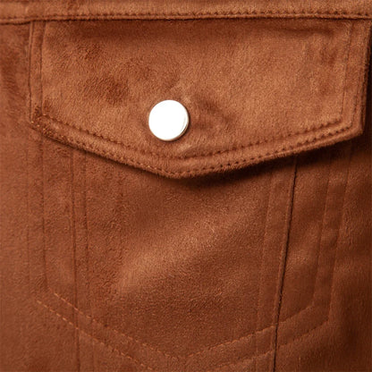 Herbst Winter Wildleder Lederjacke