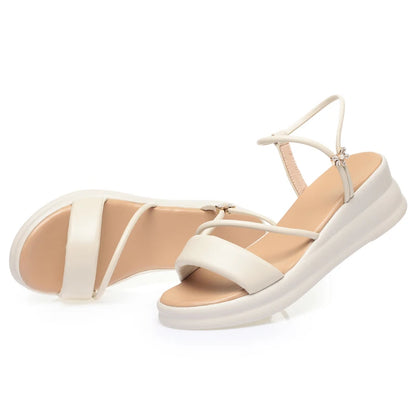 AIYUQI Damen-Sandalen, große Größe, Sommer 2022, neue Keil-Damen-Sandalen, offene Zehen, römische Sandalen