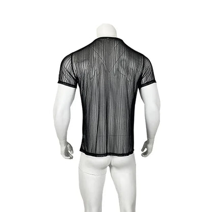 Lässiges Herren-T-Shirt mit V-Ausschnitt aus atmungsaktivem Material – schnelltrocknend und locker geschnitten