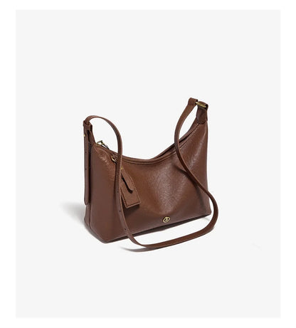 Damen Hobo Tasche Aus Echtem Leder Im Vintage Stil Mit Großer Kapazität