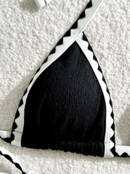 Verführerisches Damen-Bikini-Set in Unifarben – ideal für Strand und Pool