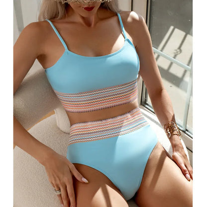 Silberner Push-Up-Bikini mit Strasssteinen – Sexy Badeanzug für Damen am Strand oder Pool