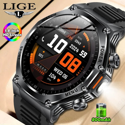 Männer Sport Smart Uhr mit IP68 Wasserdichtigkeit und Bluetooth Anruffunktion