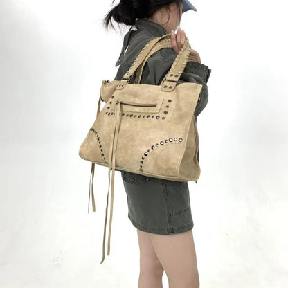 Damen-Tote Tasche Große Kapazität Aus Weichem PU-Leder Ideal für Alltag Reisen und Freizeit